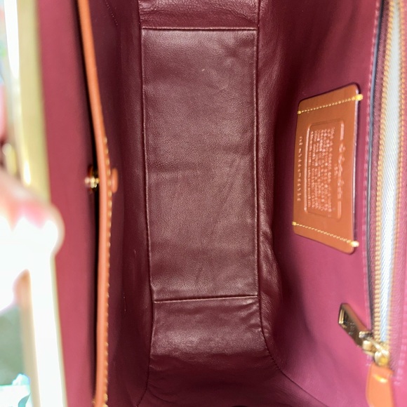 Coach 1941 Kisslock frame bag in oxblood - Picture 9 of 13